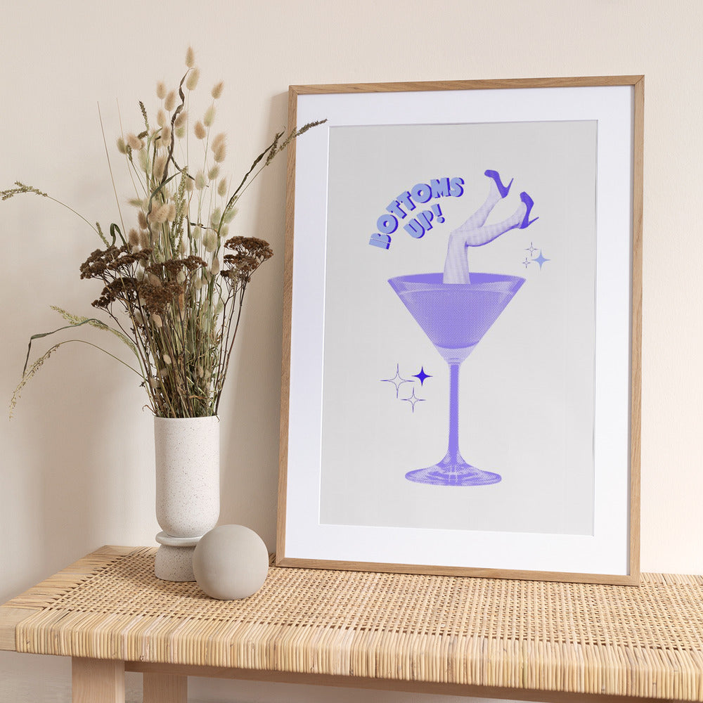 Cocktail Glam Dive - Art Print by Athene Fritsch