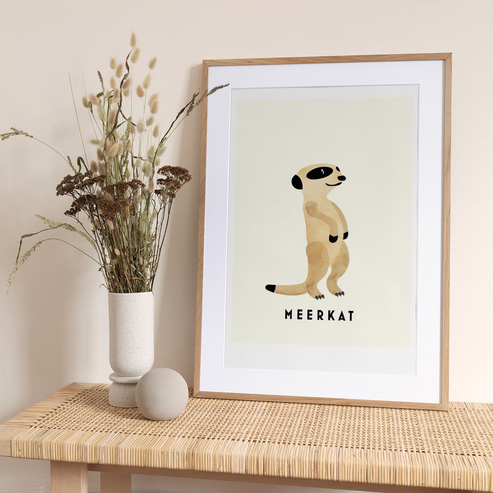 Meerkat - Art Print by Erik Wintzell