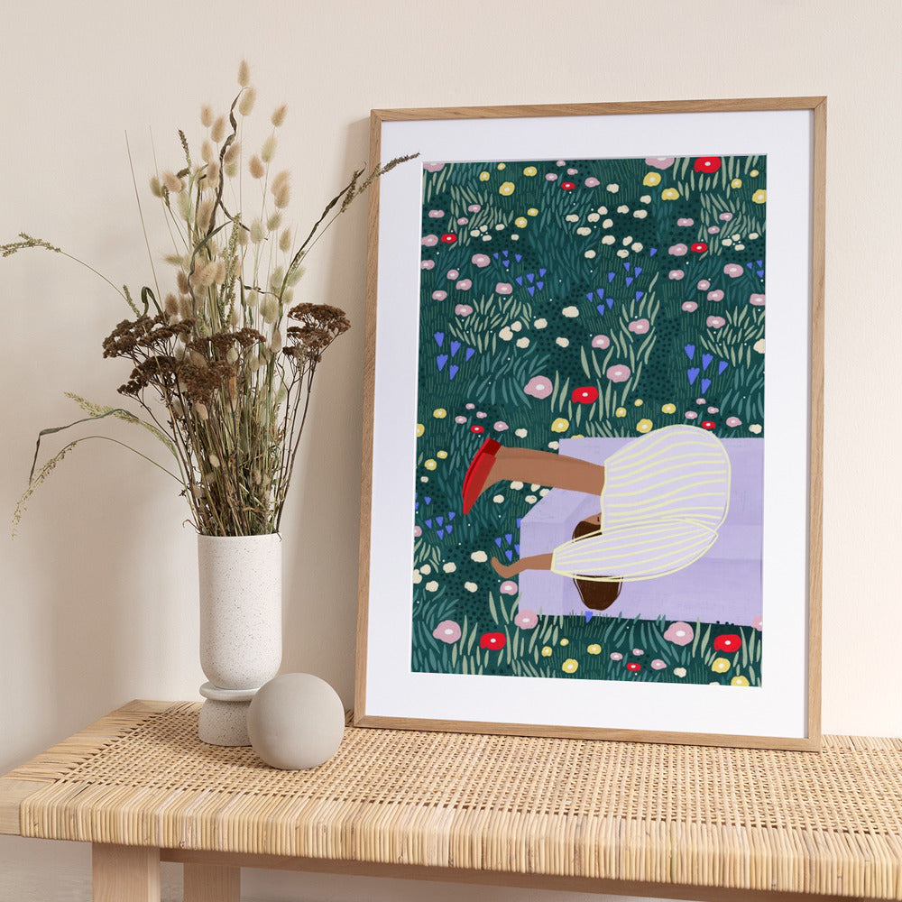 Daydream in Blooms - Art Print by Bea Müller