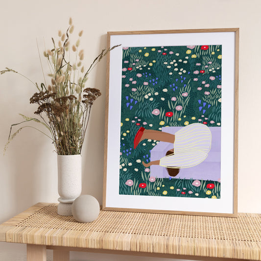 Daydream in Blooms - Art Print by Bea Müller