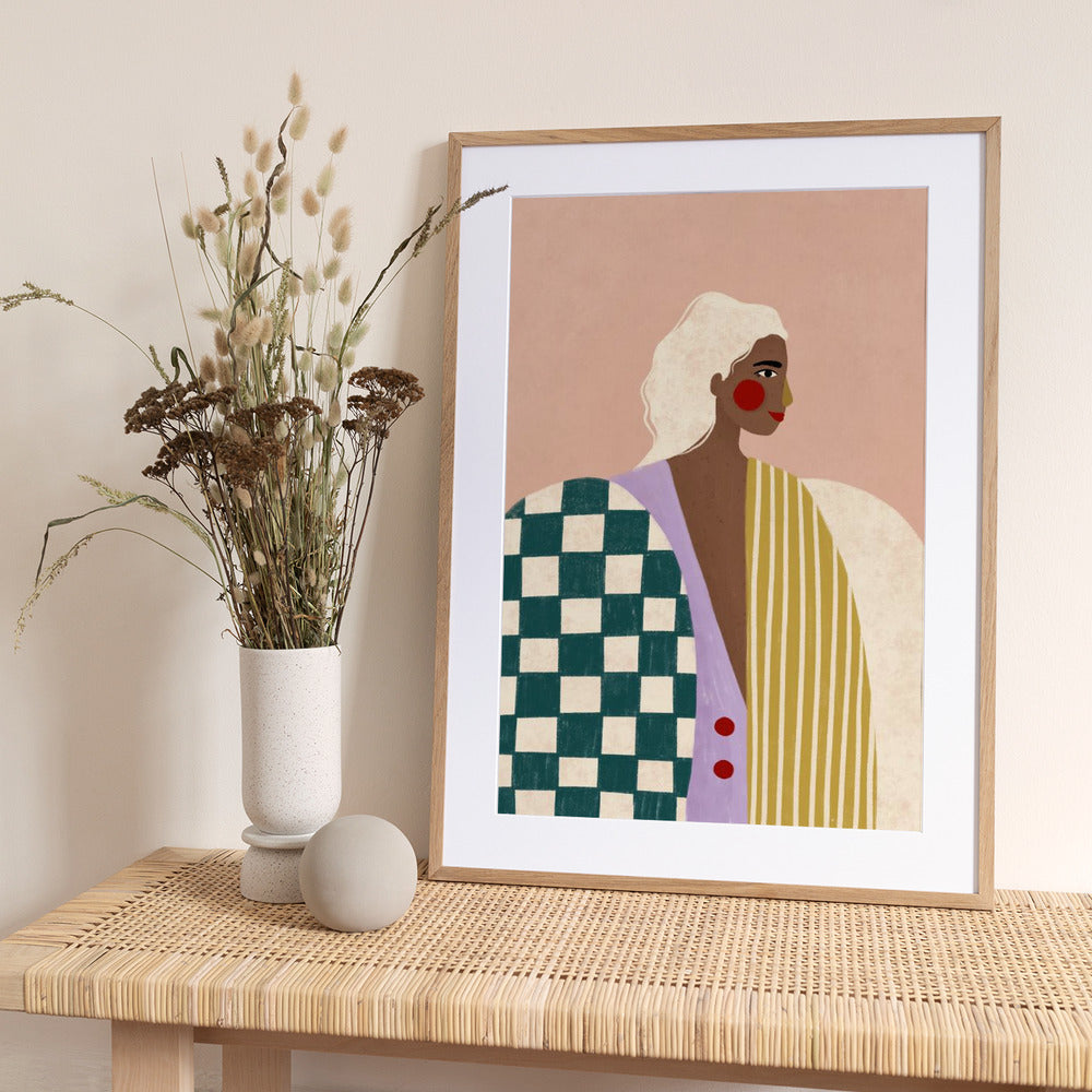 Funky Blouse - Art Print by Bea Müller