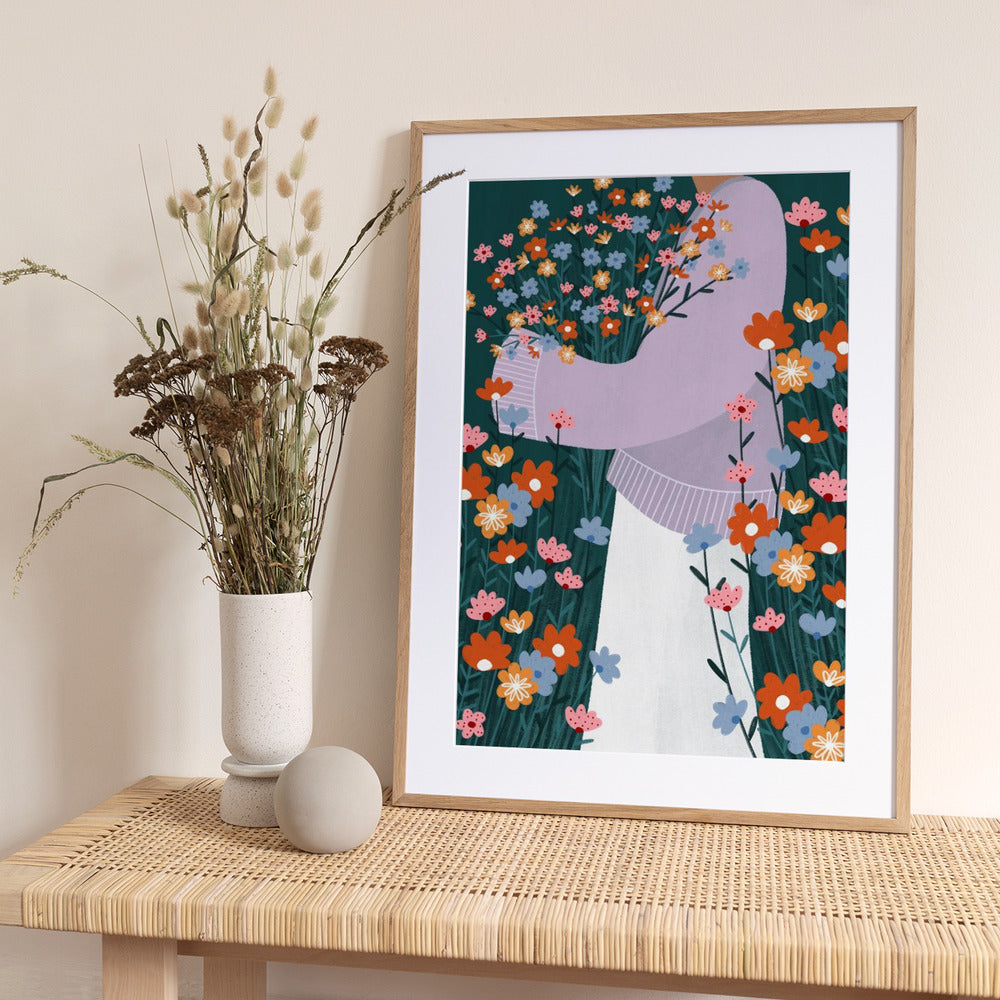 Wildflower Garden - Art Print by Bea Müller