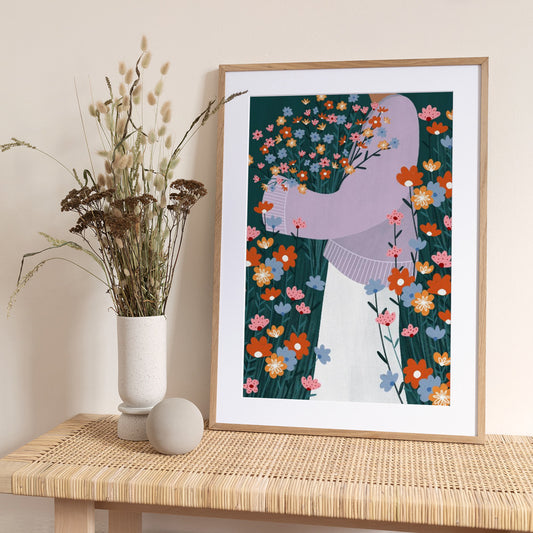Wildflower Garden - Art Print by Bea Müller