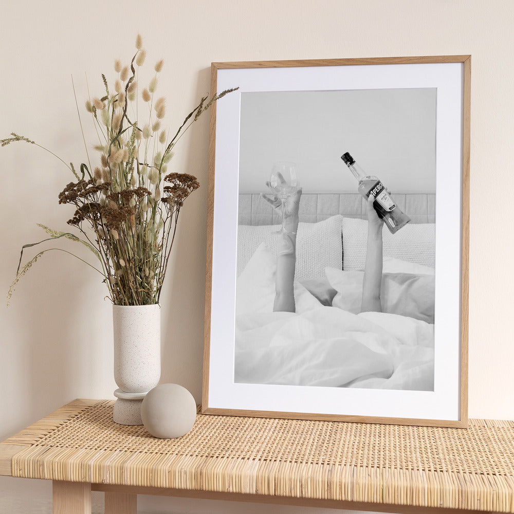 Aperol In Bed Low Key - Art Print by Pictufy Studio III