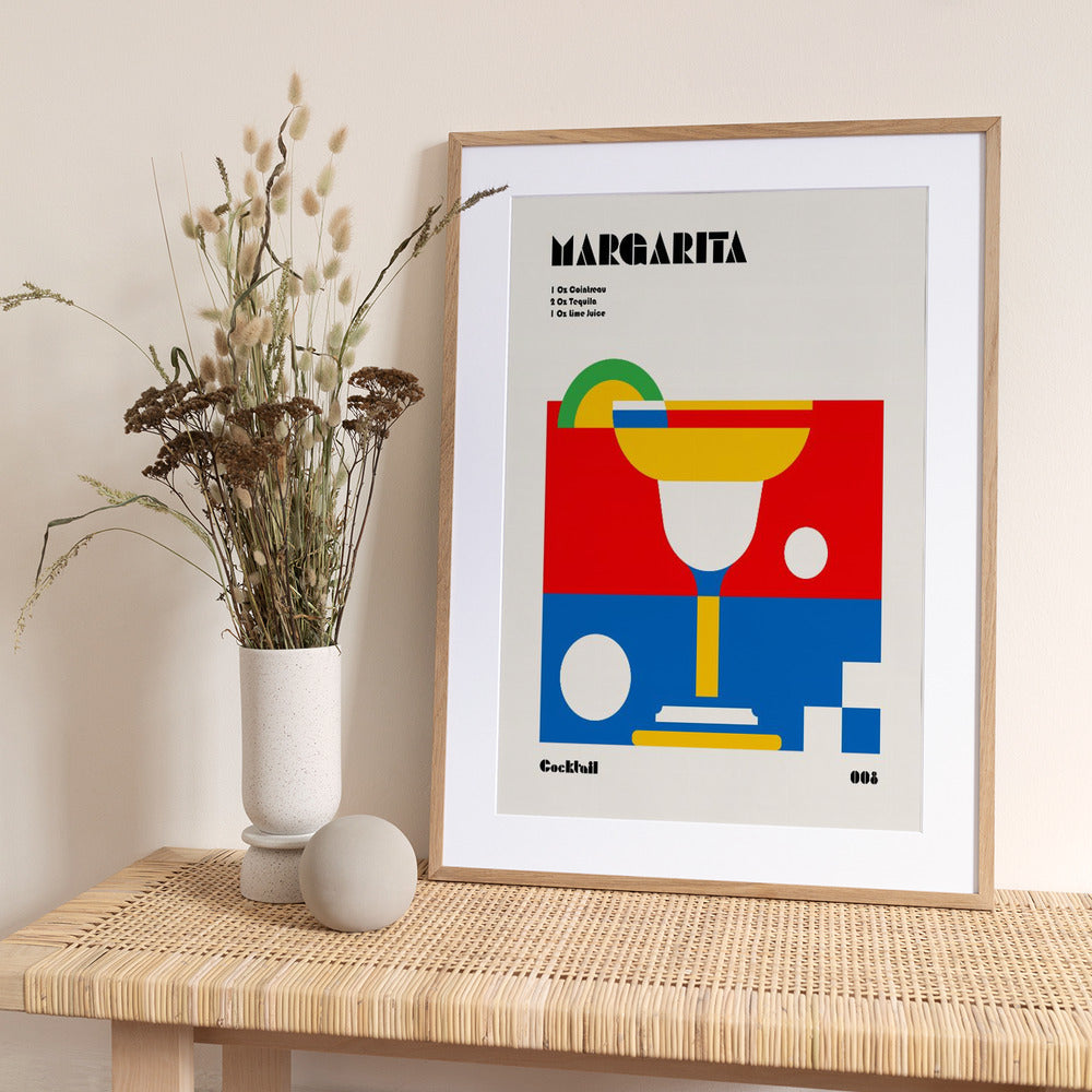 Margarita Bauhaus Cocktail - Art Print by Retrodrome