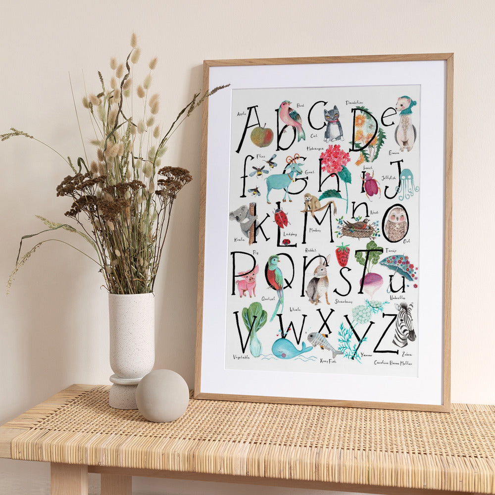 ABC illustration - Art Print by Caroline Bonne Müller