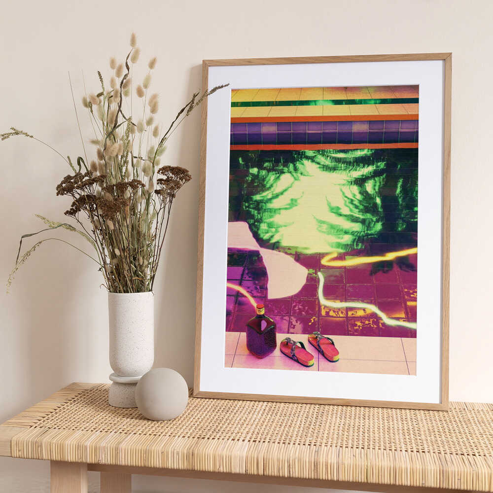 TROPICAL INDOOR POOL - Art Print by CosmoZach