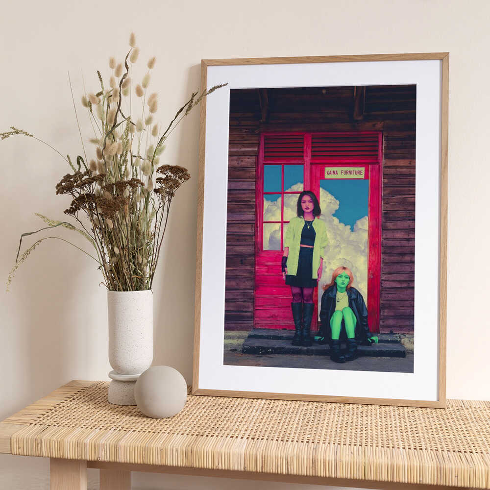 Pink &amp; Green - Art Print by CosmoZach