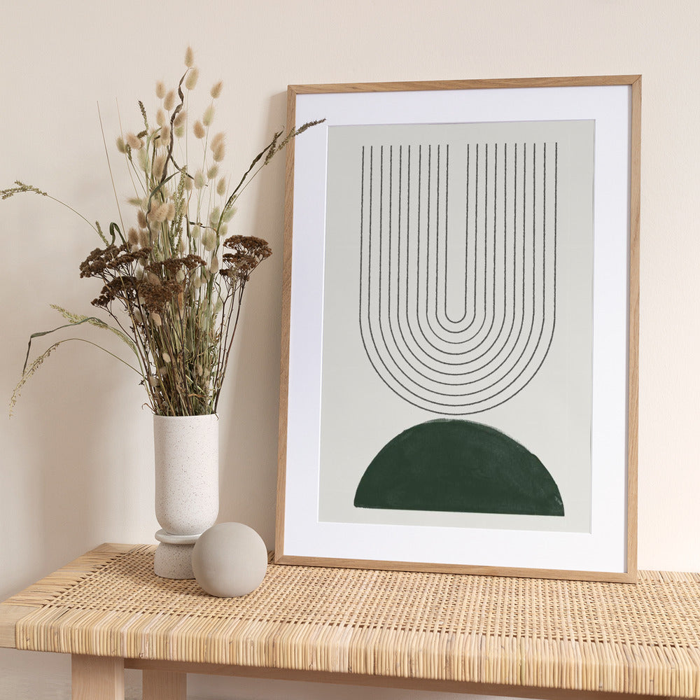 Green Mid Century Modern No.5 - Art Print by THE MIUUS STUDIO