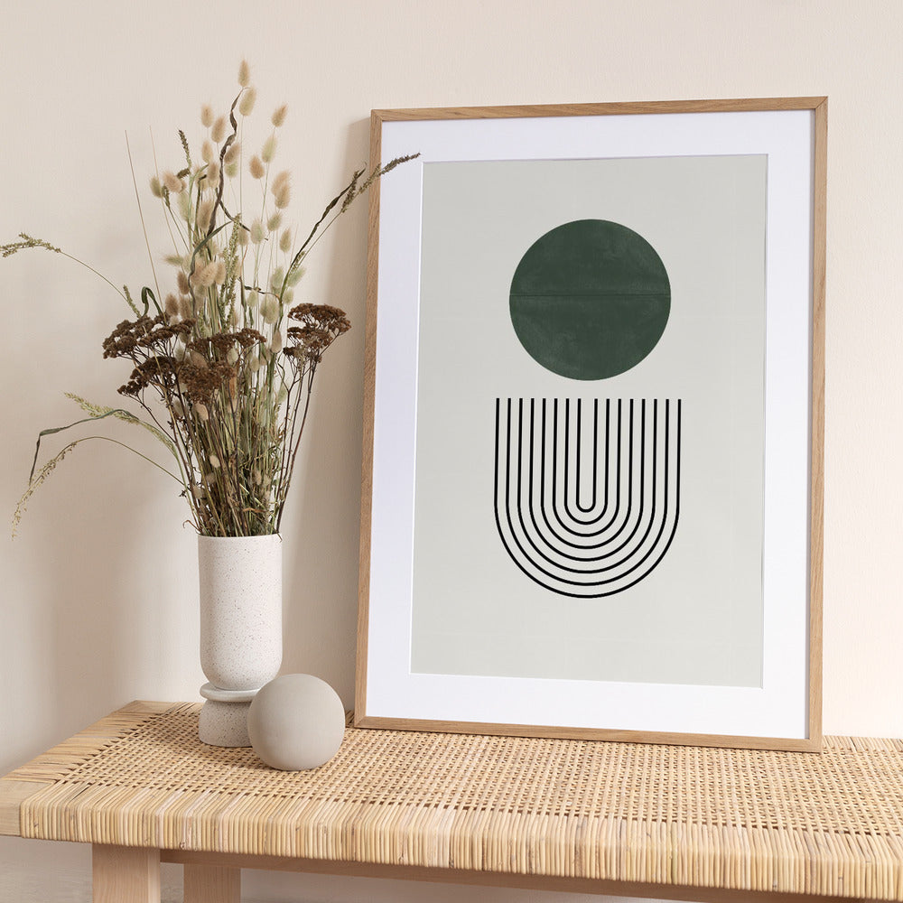 Circle and Lines - Art Print by THE MIUUS STUDIO
