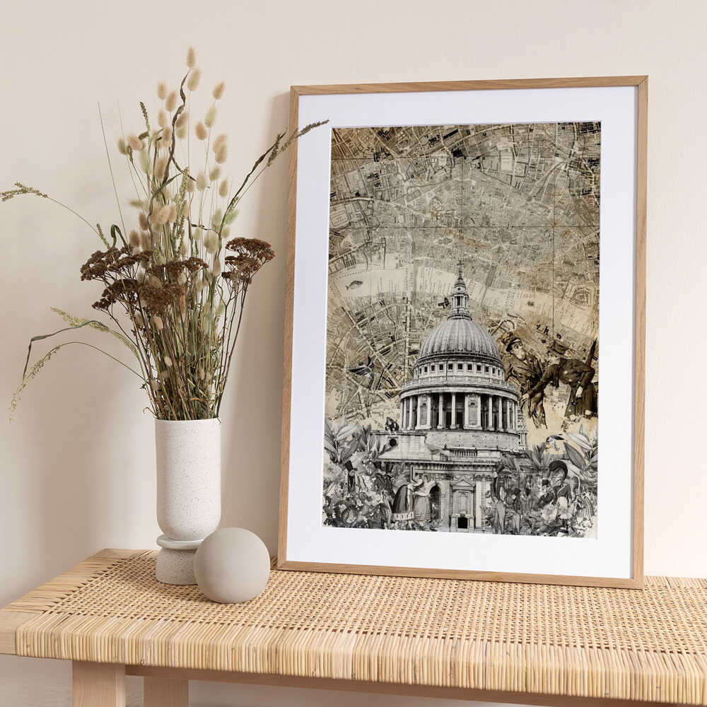 London St Pauls (City Breaks) - Art Print by Simon Goggin Travel Poster
