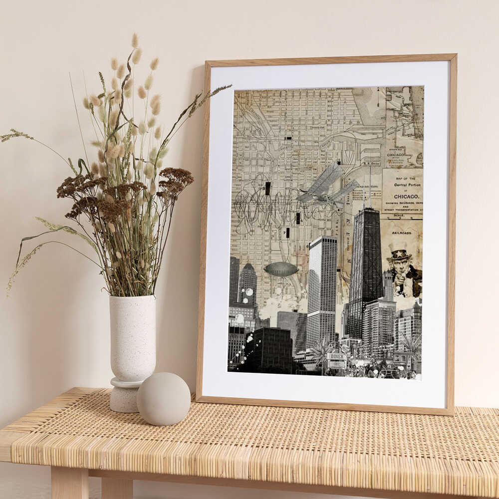 Chicago (City Breaks) - Art Print by Simon Goggin Travel Poster