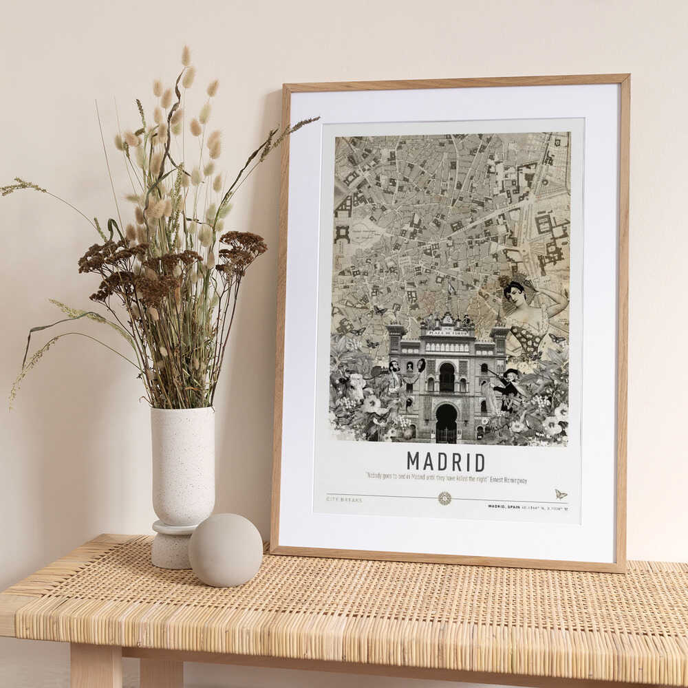 Madrid (City Breaks) - Art Print by Simon Goggin Travel Poster