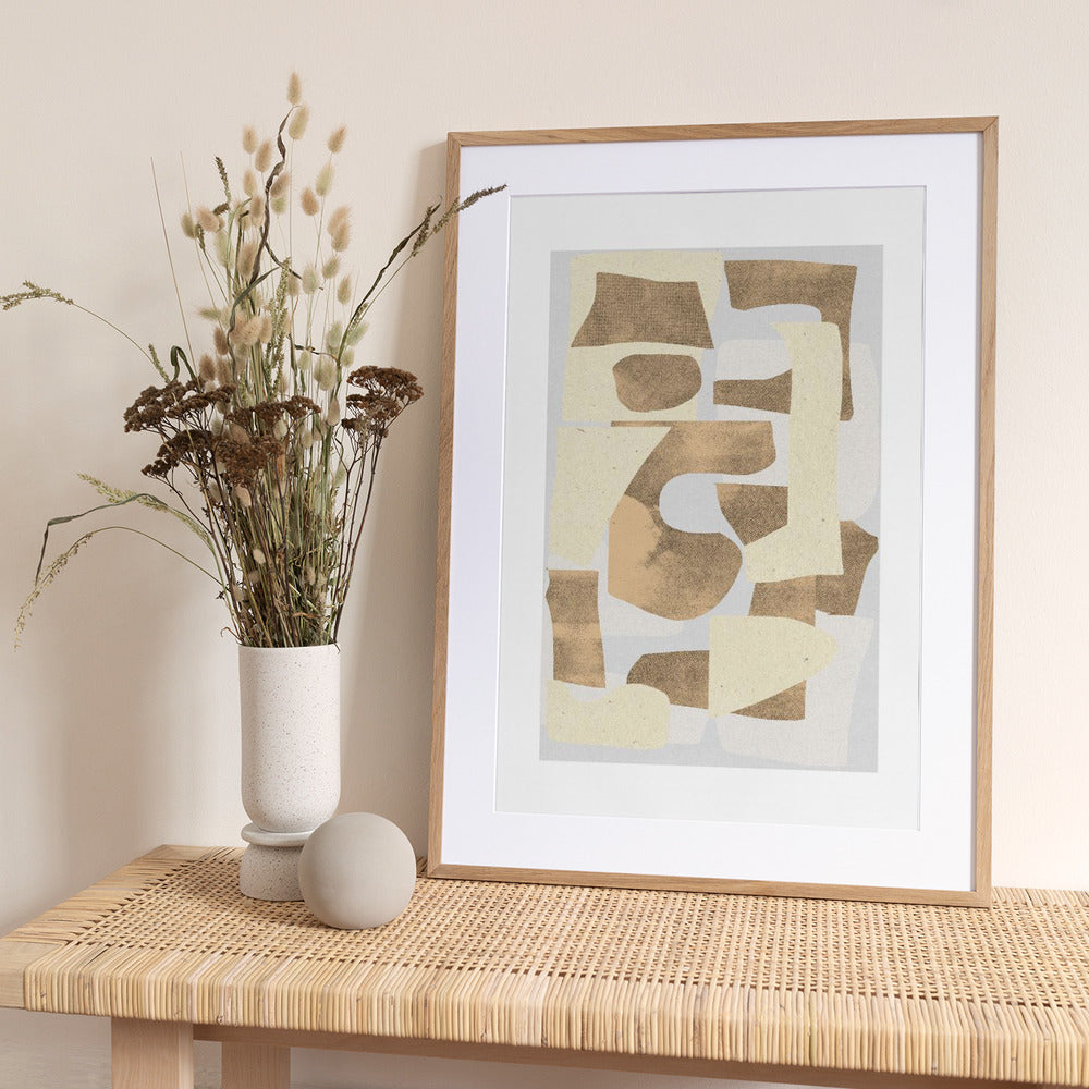 Earthy Fragments - Art Print by THE MIUUS STUDIO