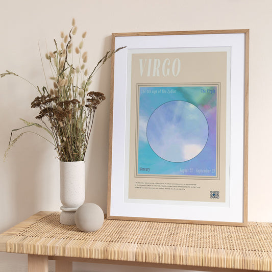 Zodiac Virgo - Art Print by casa cartissi