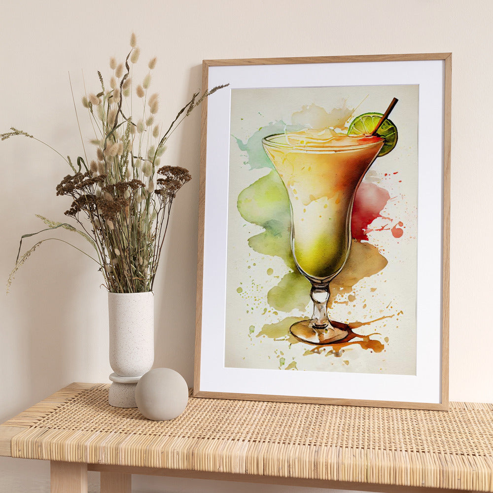 Drinks cocktail - Art Print by Justyna Jaszke