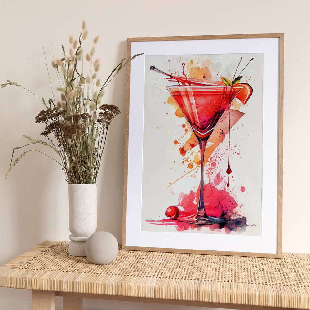 Drinks cocktail - Art Print by Justyna Jaszke