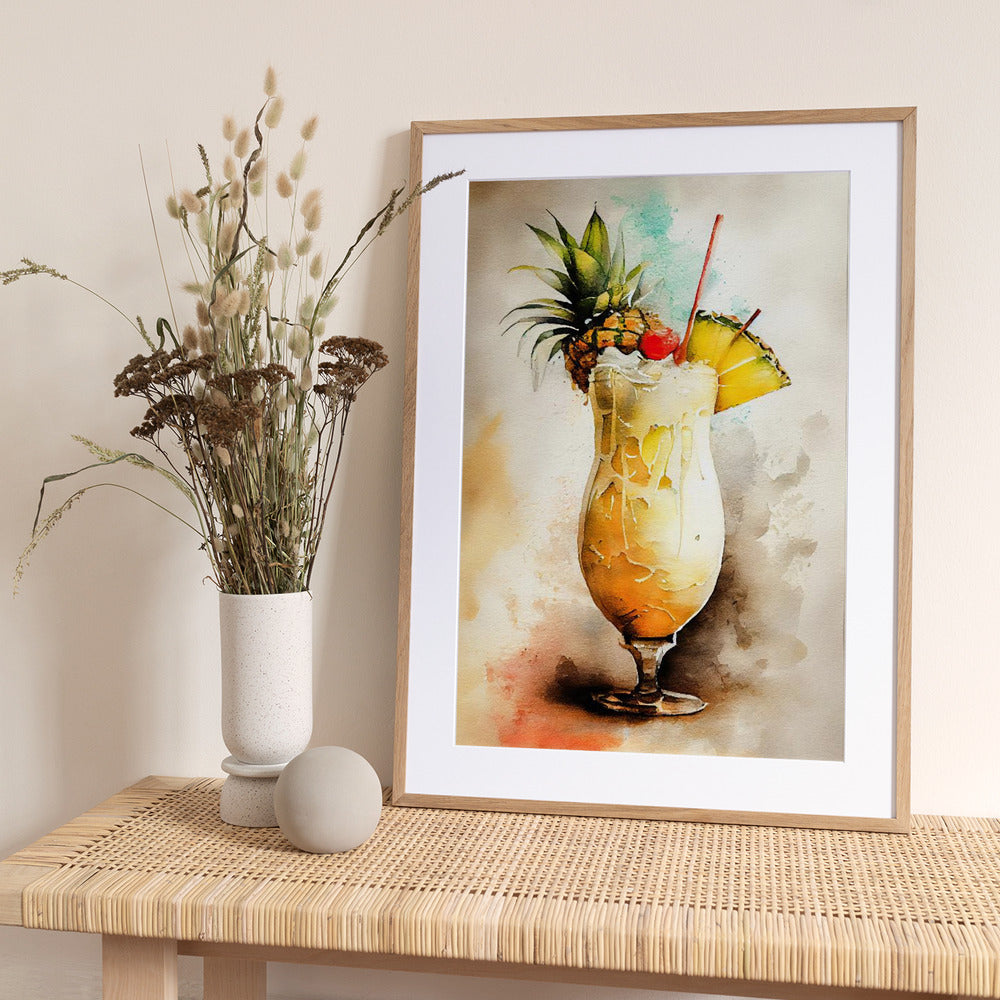 Drinks cocktail - Art Print by Justyna Jaszke