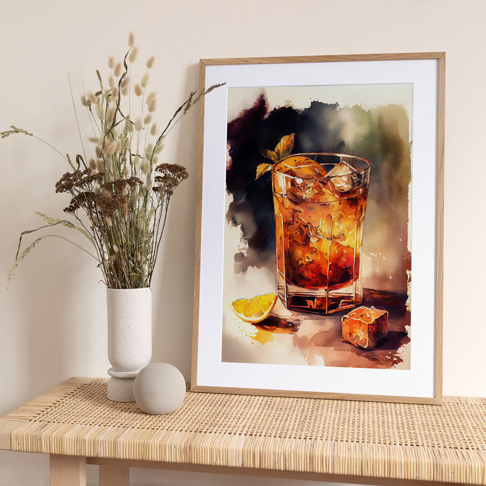 Drinks cocktail - Art Print by Justyna Jaszke