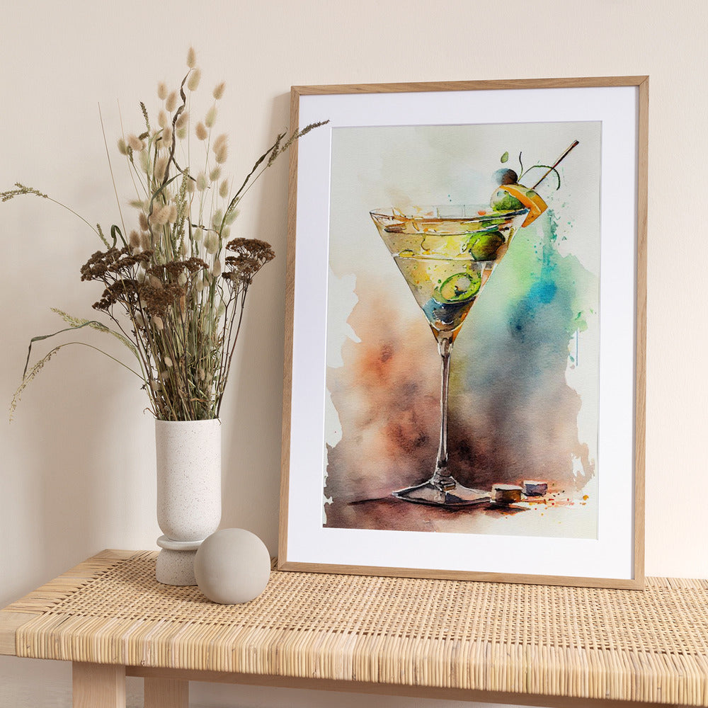 Drinks cocktail - Art Print by Justyna Jaszke