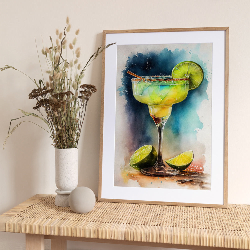 Drinks cocktail - Art Print by Justyna Jaszke