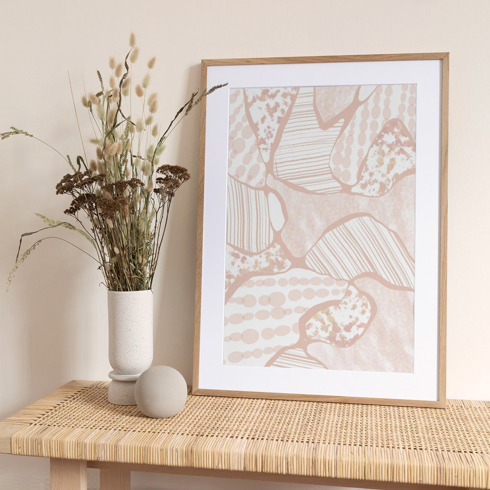 Peach Fields - Art Print by Martina