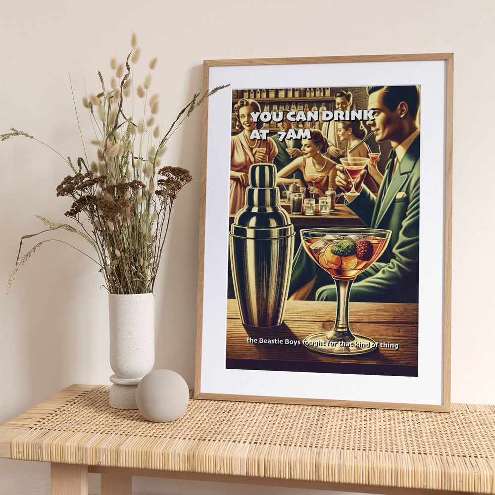 You can drink at 7am - Art Print by Andreas Magnusson