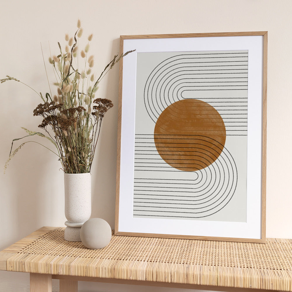 Curved Echoes - Art Print by THE MIUUS STUDIO