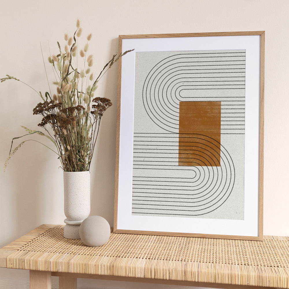 Curved Connections - Art Print by THE MIUUS STUDIO