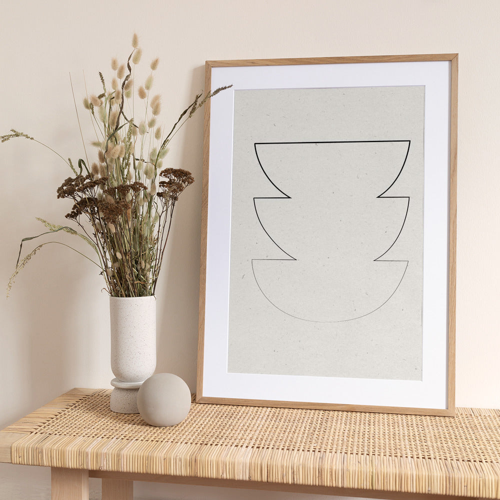 Stacked Simplicity - Art Print by THE MIUUS STUDIO