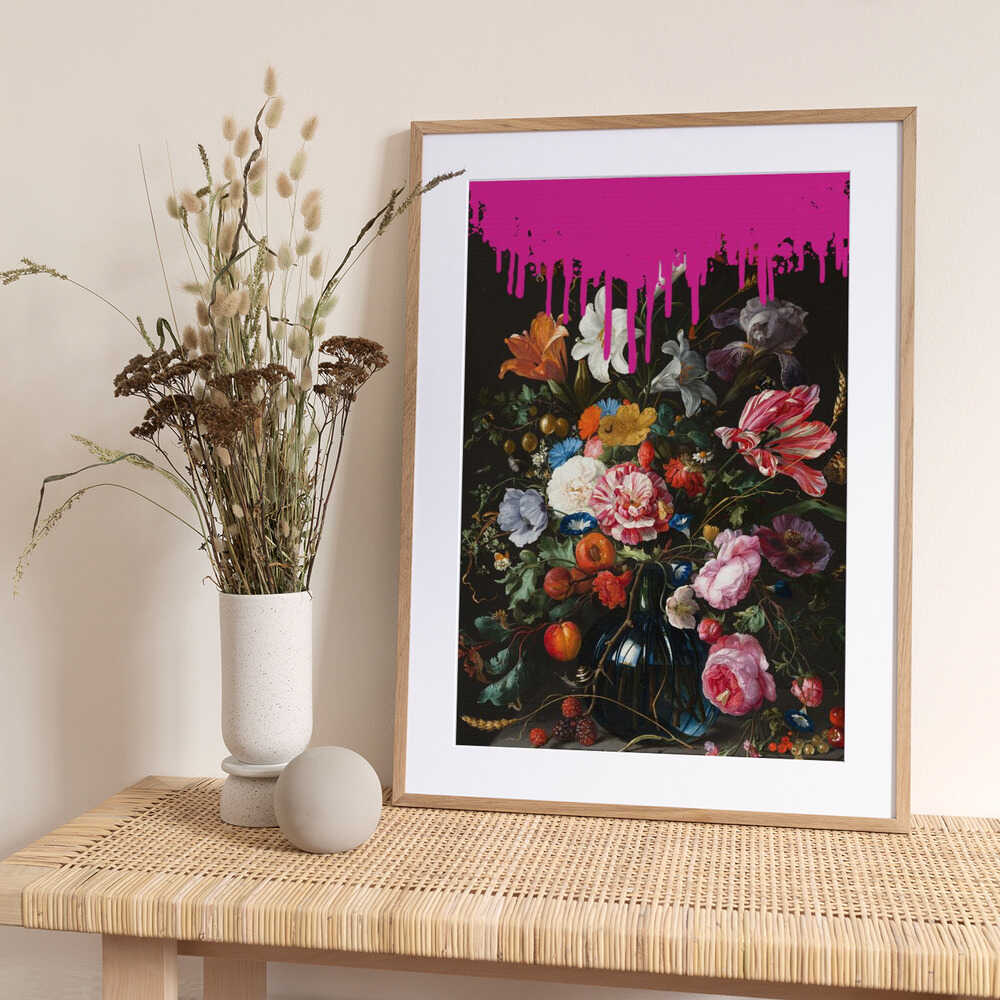Vintage Botanical, Altered Pinky Art - Art Print by The Art Concept