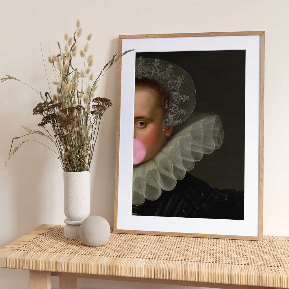Bubble Gum Queen - Art Print by The Art Concept