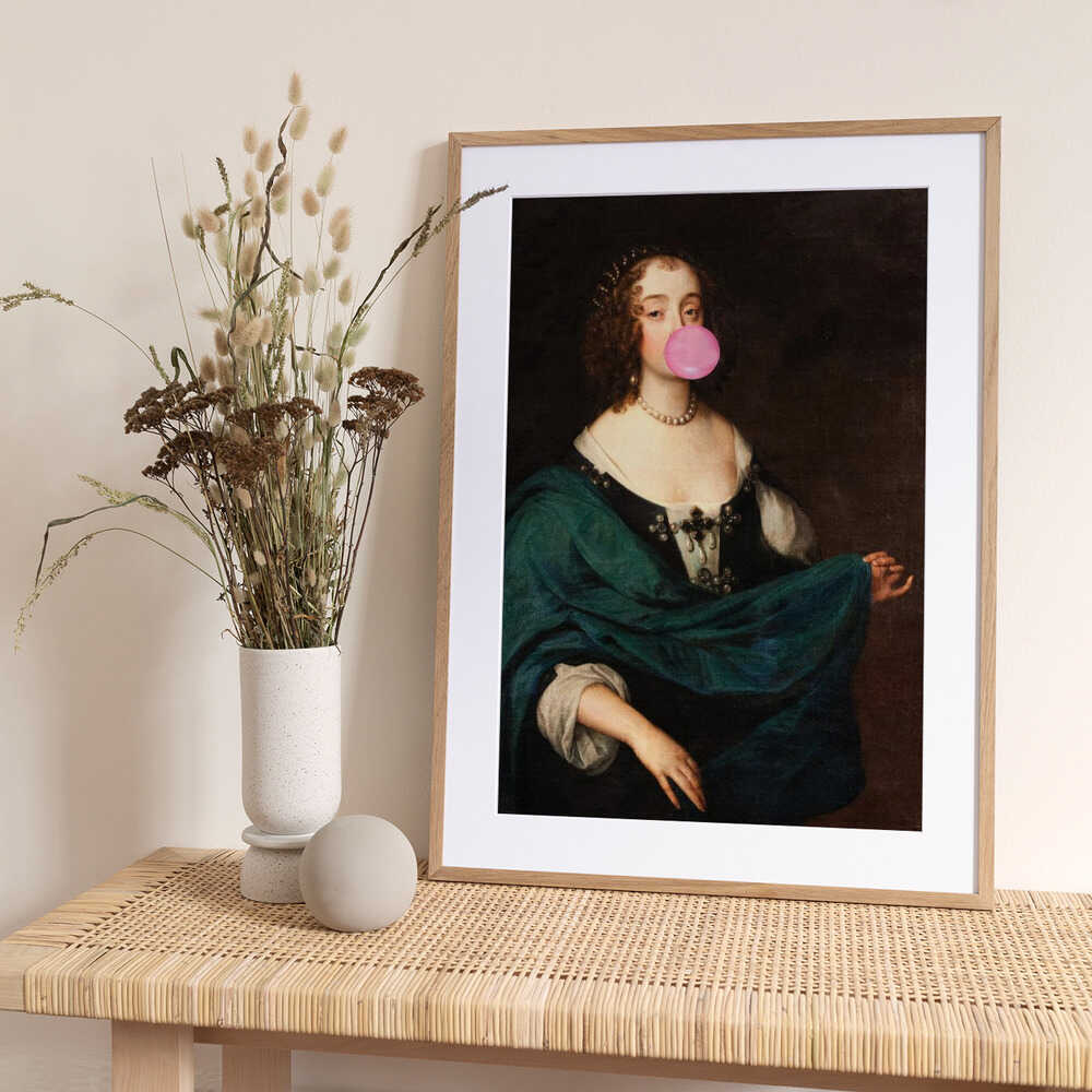Renaissance Bubble Gum / Altered Art - Art Print by The Art Concept