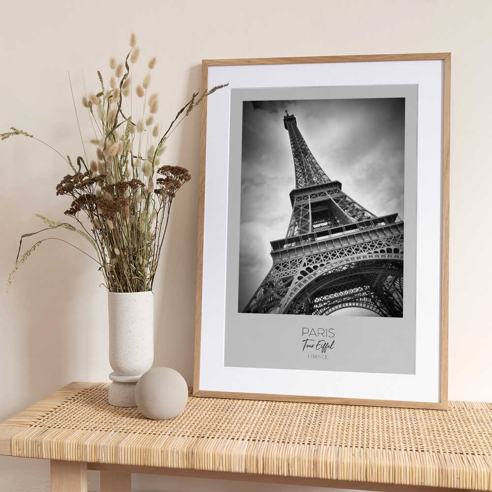 In focus: PARIS Eiffel Tower - Art Print by Melanie Viola Travel Poster