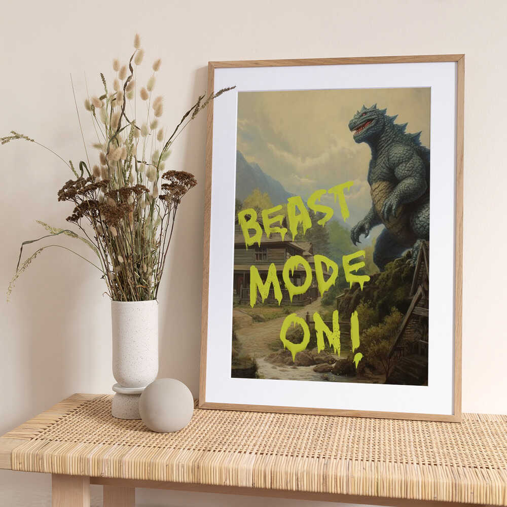 Beast Mode On - Art Print by Dikhotomy