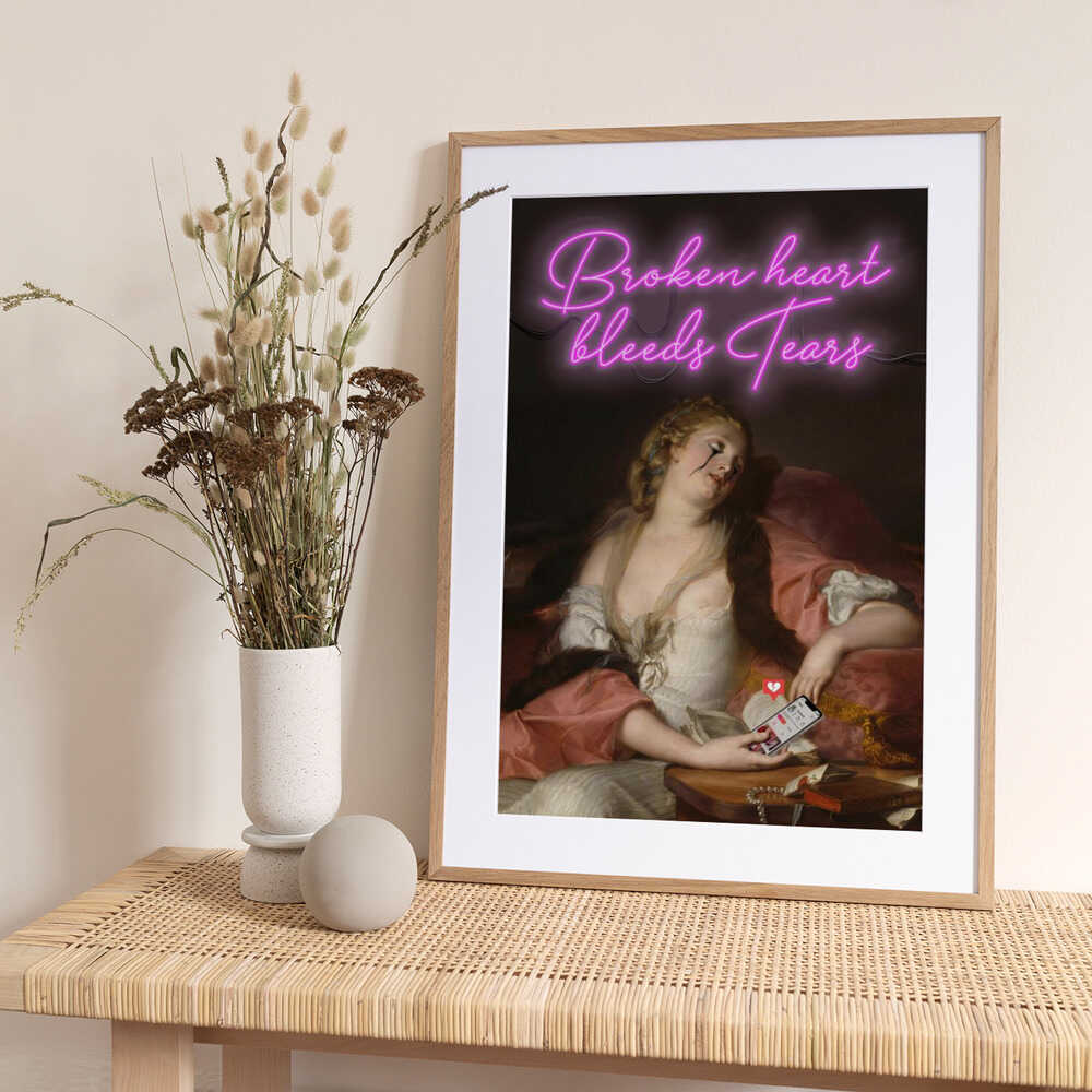 Broken Heart - Art Print by Dikhotomy