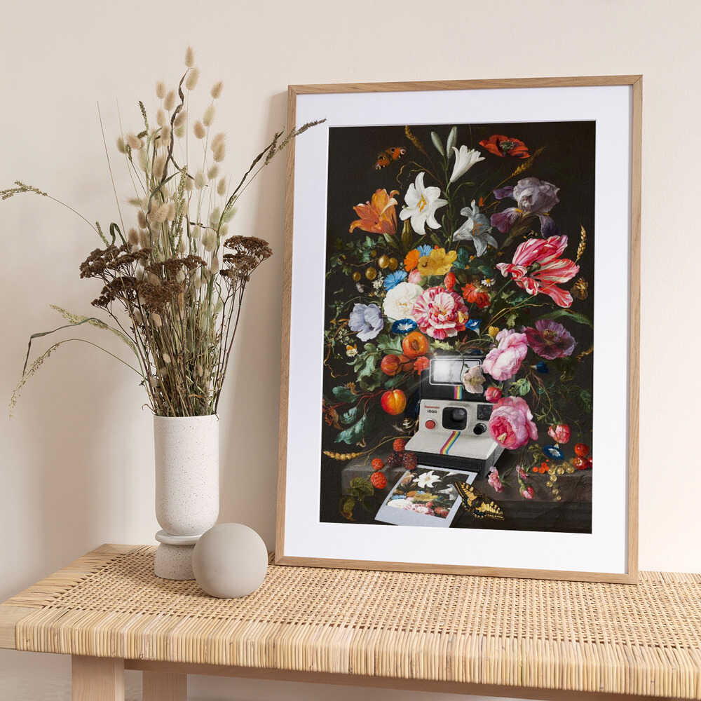 Floral Instant Photo - Art Print by Dikhotomy