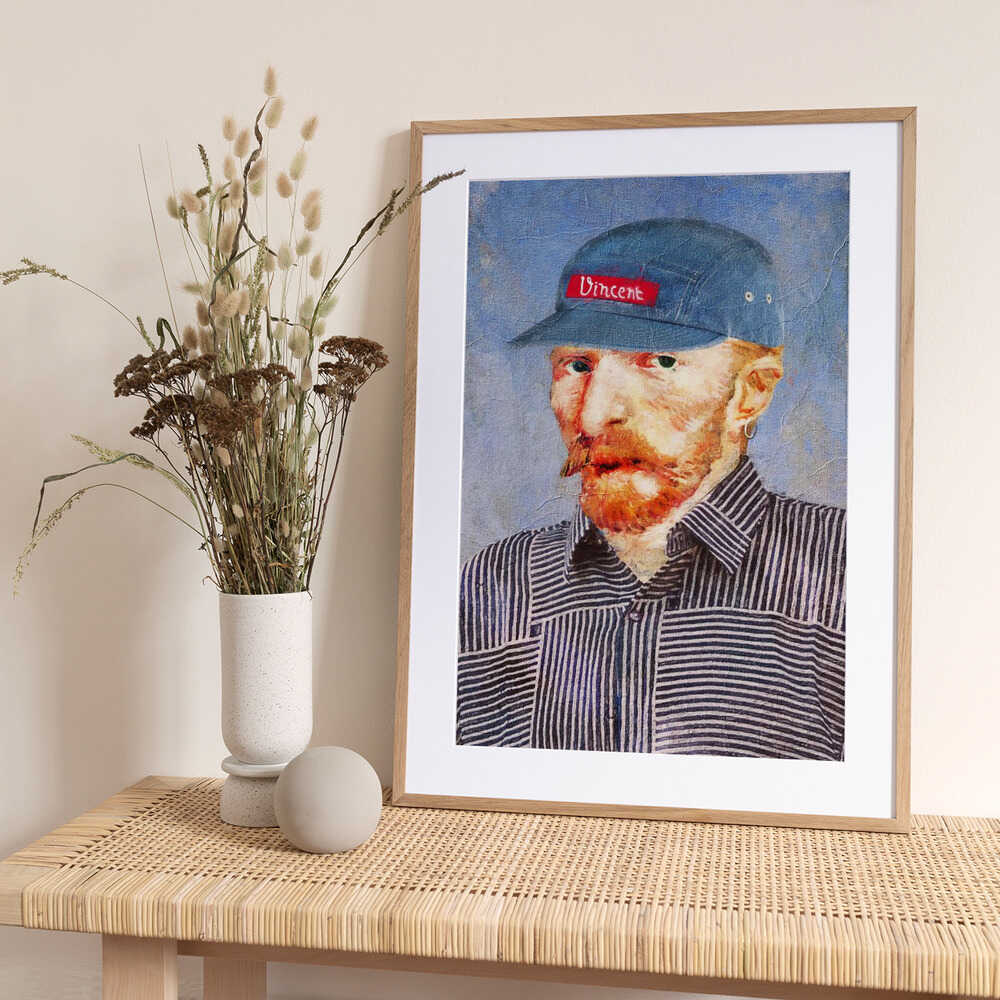 Hipster Vincent - Art Print by Dikhotomy