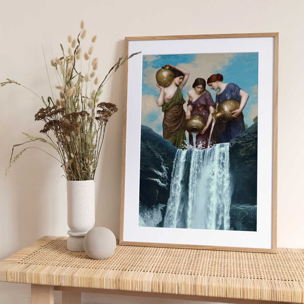 Magic Waterfall - Art Print by Dikhotomy