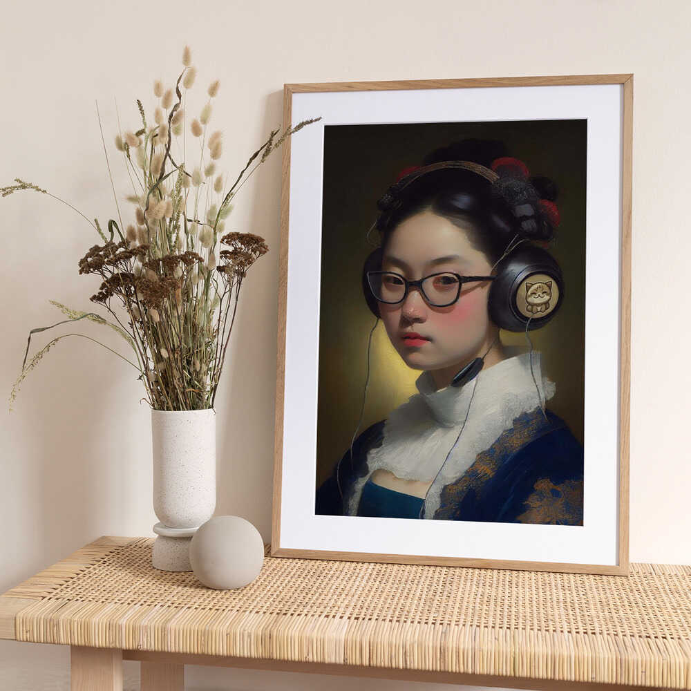 Otaku Girl - Art Print by Dikhotomy