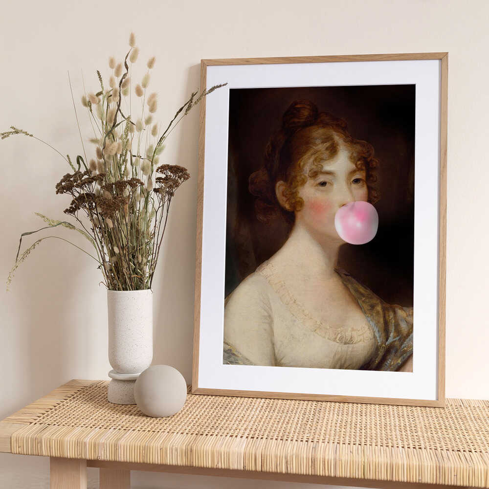 Pretty Bubblegum - Art Print by Dikhotomy