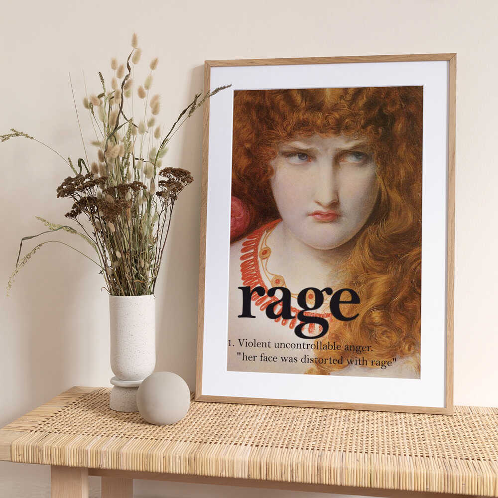 Rage Girl - Art Print by Dikhotomy