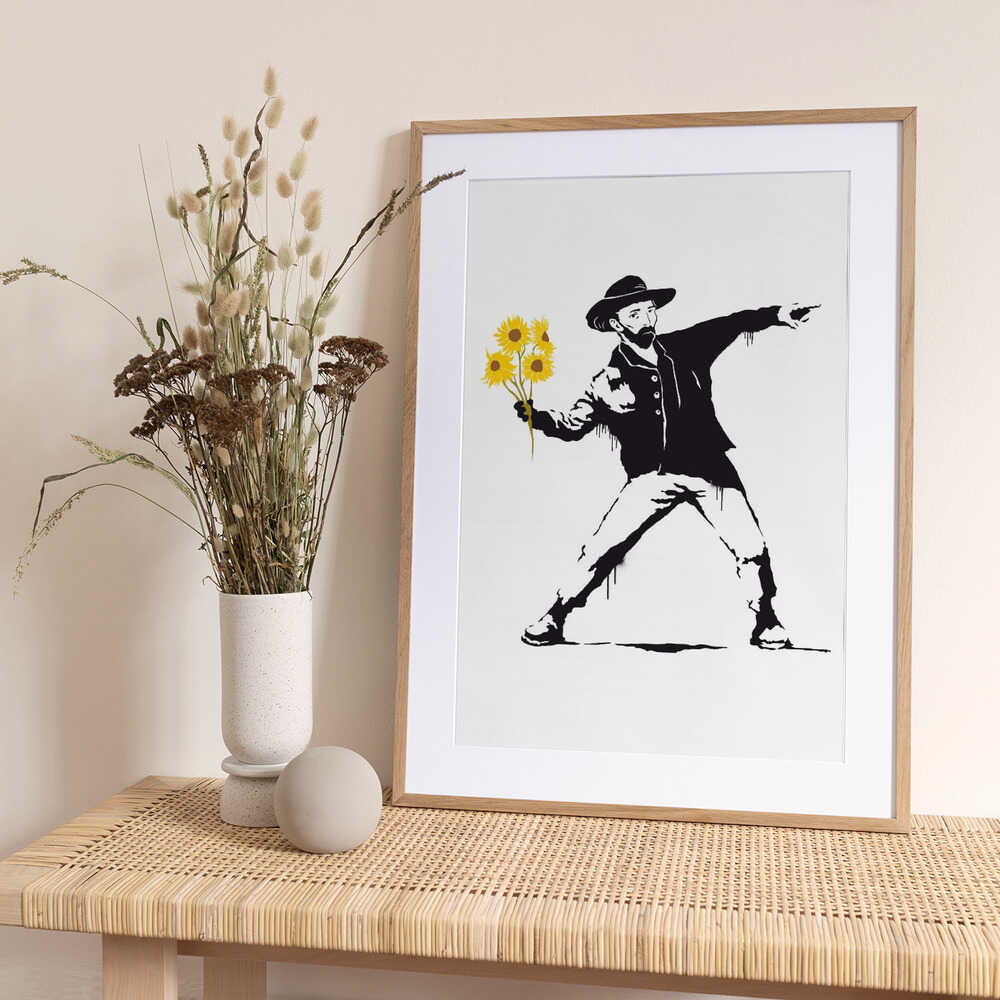 Vincent Sunflowers - Art Print by Dikhotomy