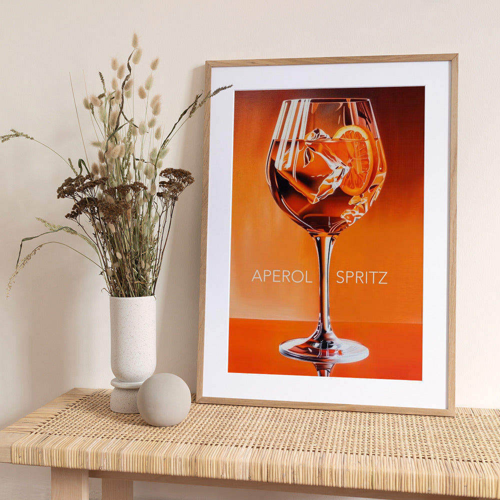 Aperol Spritz Orange - Art Print by Andreas Magnusson