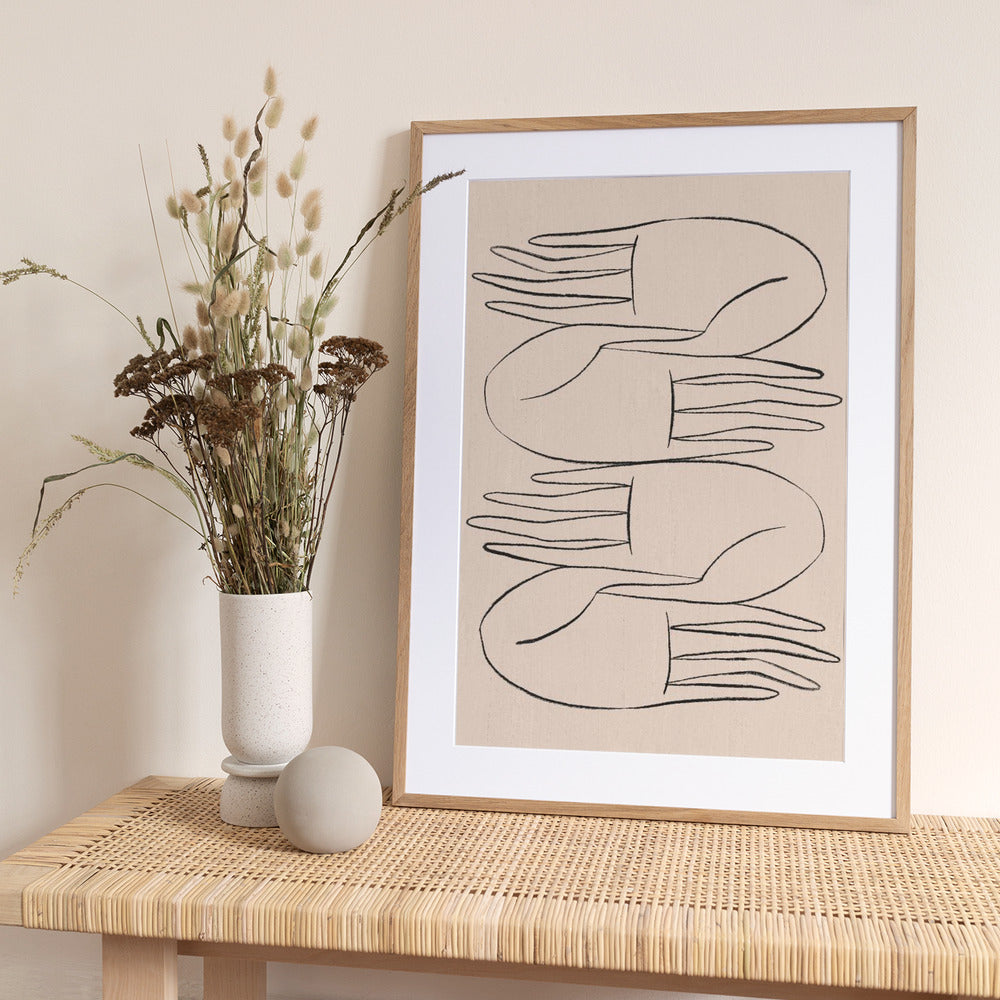 Helping Hands - Art Print by Kit Agar