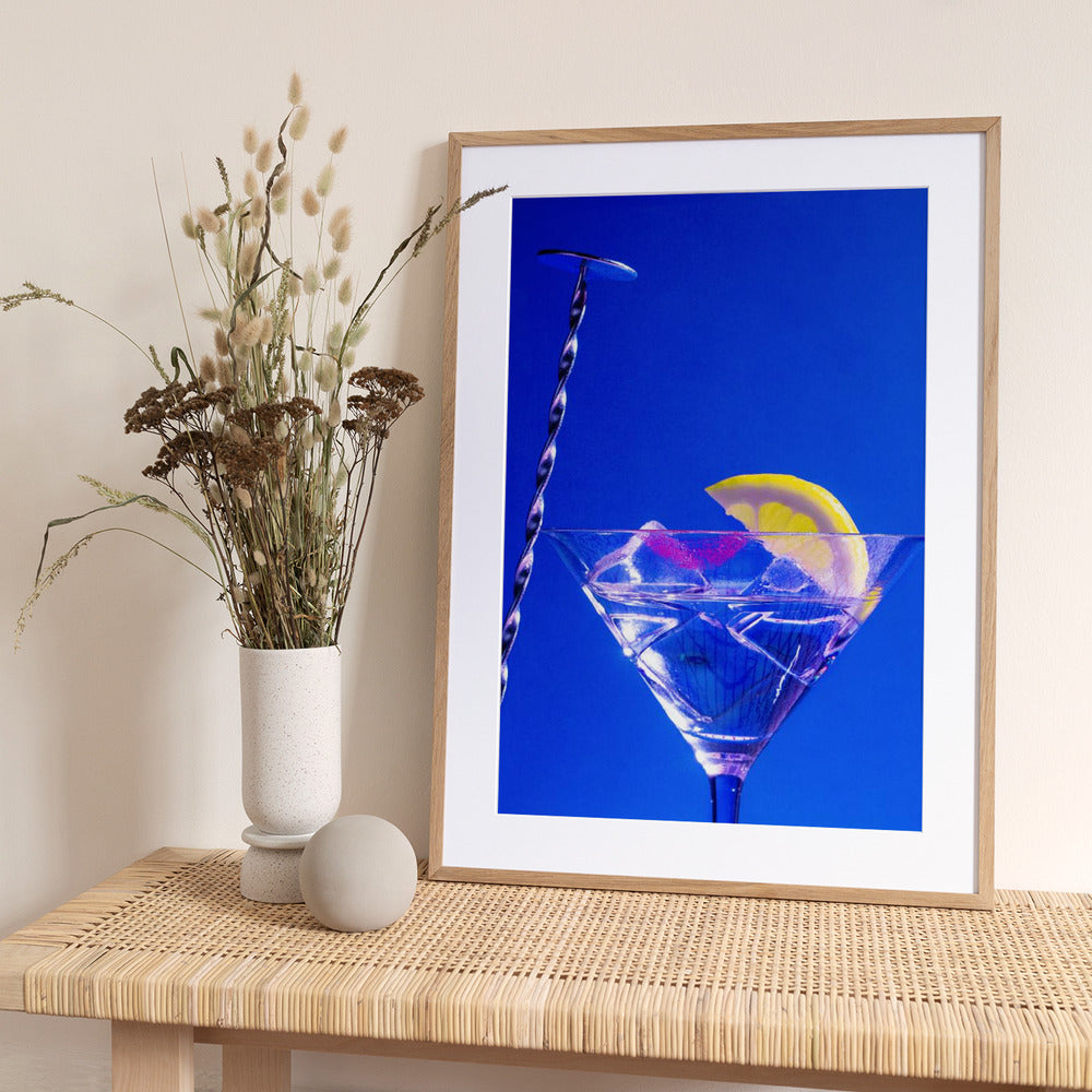 Lemon Twist Martini - Art Print by Julia Ramiro