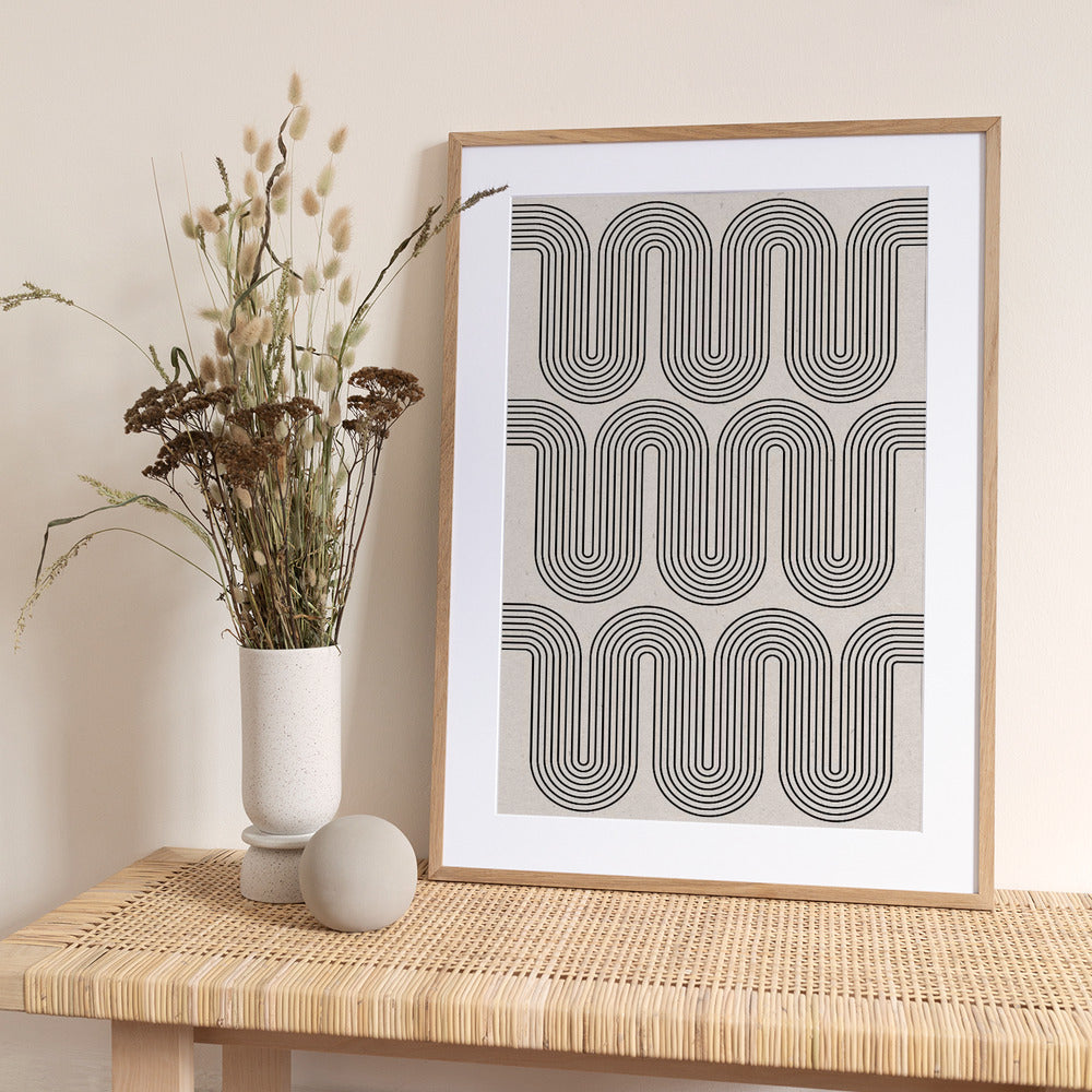 Retro Waves - Art Print by THE MIUUS STUDIO