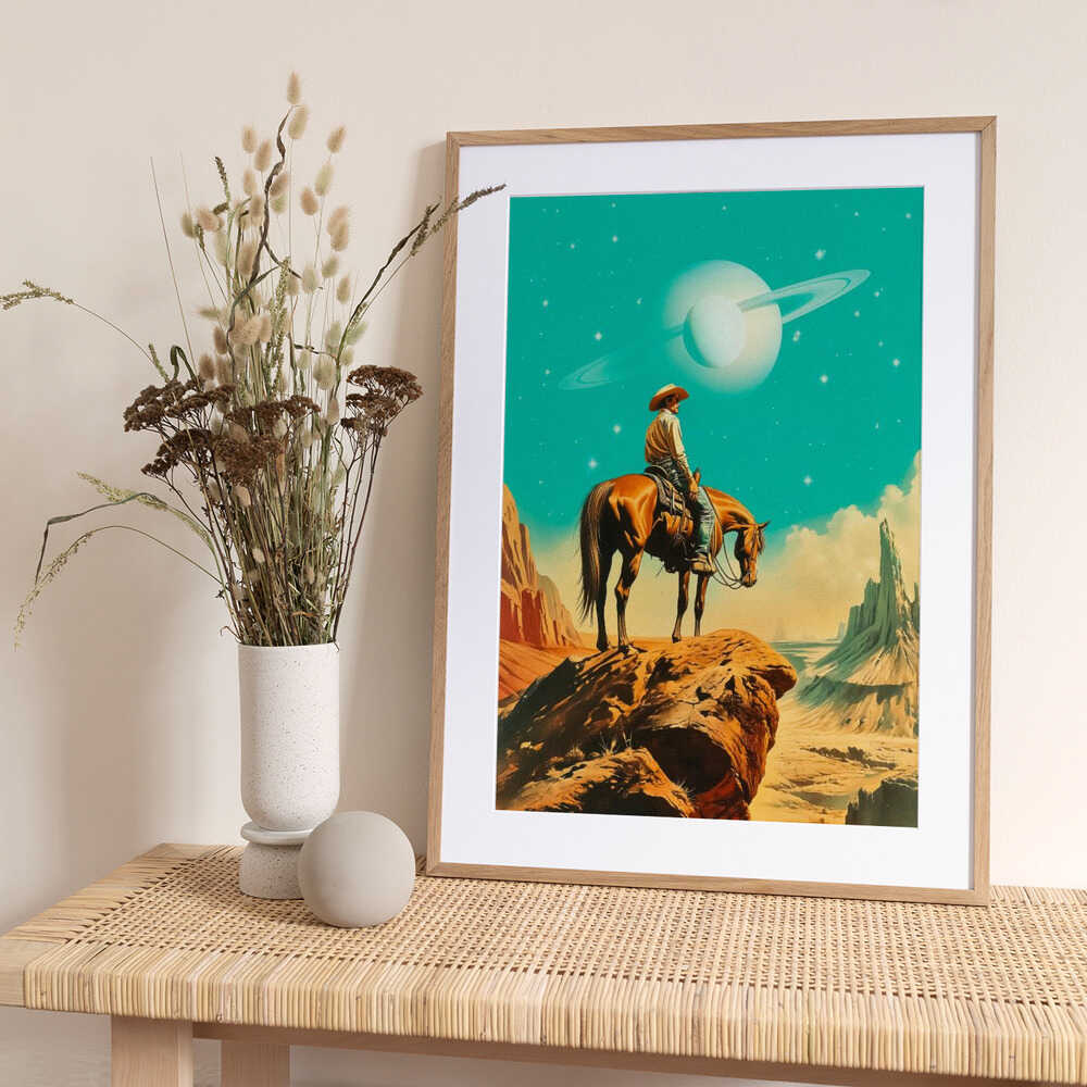 A Western Astronaut - Art Print by Taudalpoi