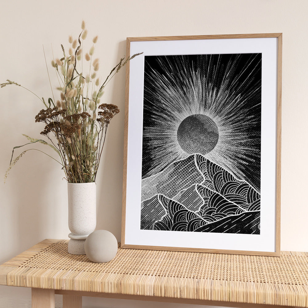 The Sunburst Peak - Art Print by Stephen Wade