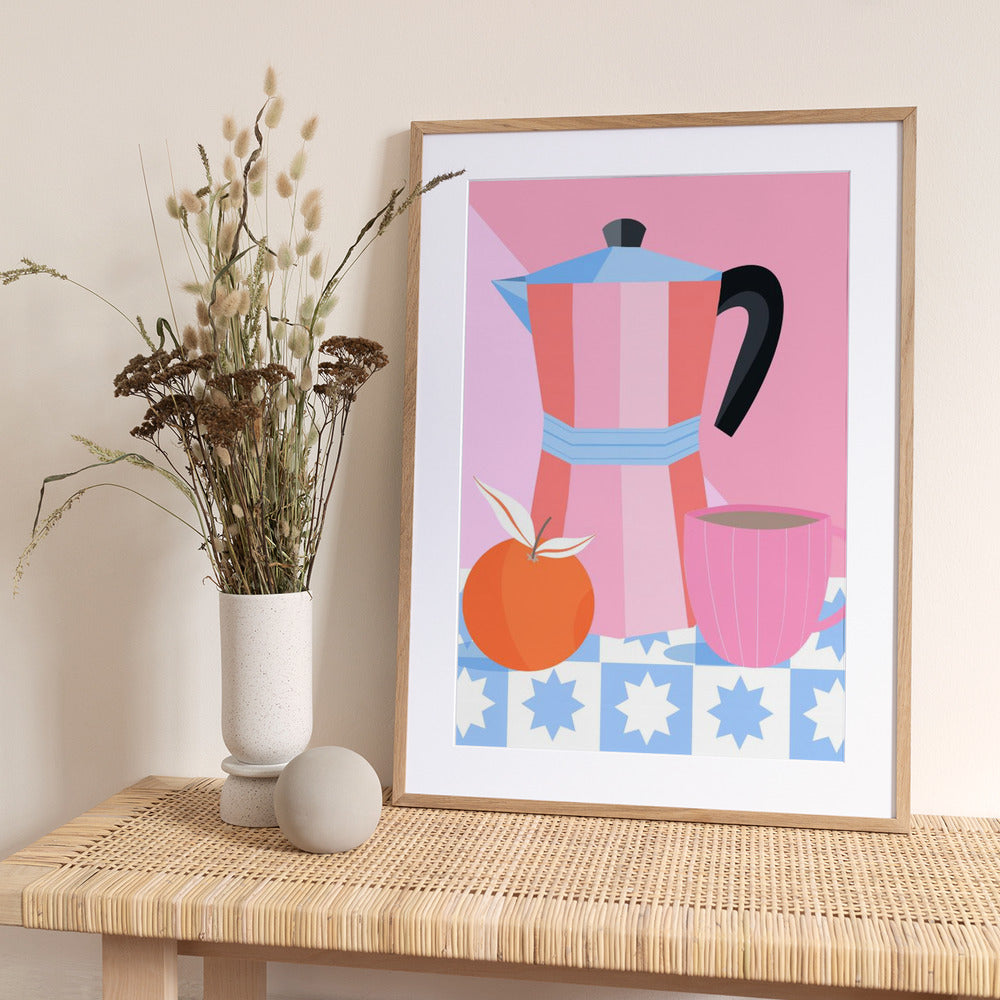 Still Life with Moka Pot - Art Print by Melissa Donne